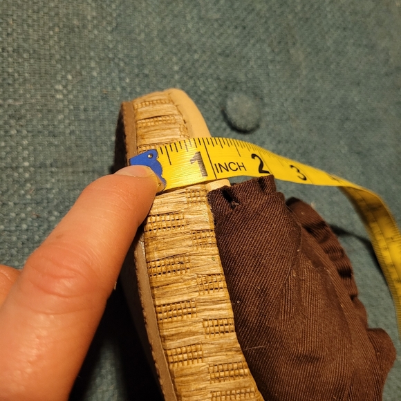 Brown wedge platform sandal high heel - Picture 8 of 9